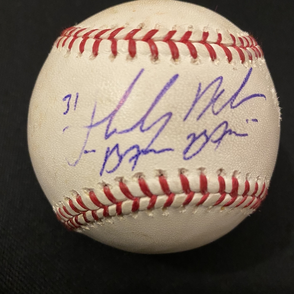 NY Yankees autograph signed baseball